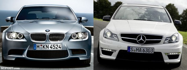 Фото-сравнение: BMW E90 M3 LCI против C63 AMG Facelift
