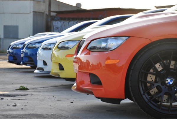 5 цветов BMW E92 M3: Fire Orange, Monte Carlo Blue, Dakar Yellow, Brilliant White и Laguna Seca Blue