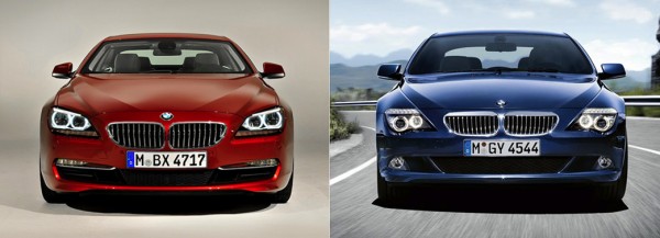 Фото-сравнение BMW 6er E63 и BMW 6er F13 Coupe